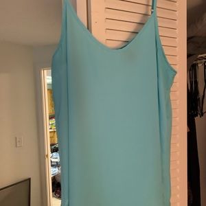 Light blue spaghetti strap top